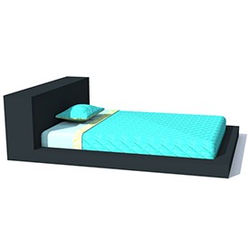 Blu Dot Paramount Bed 3D Object | FREE Artlantis Objects Download